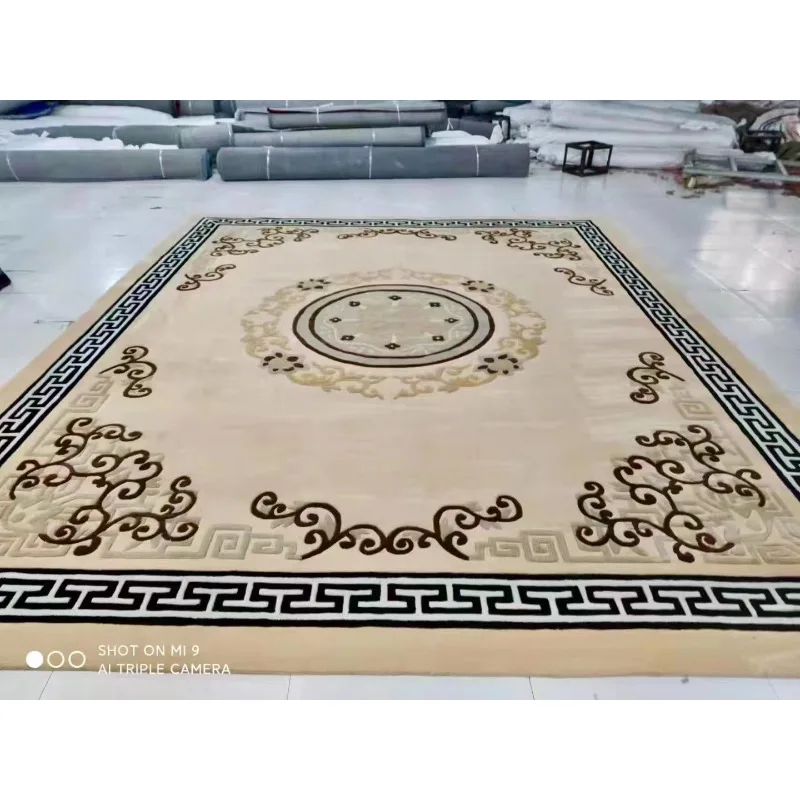 Fluffy Bedroom Carpets Soft Handtufted Rug