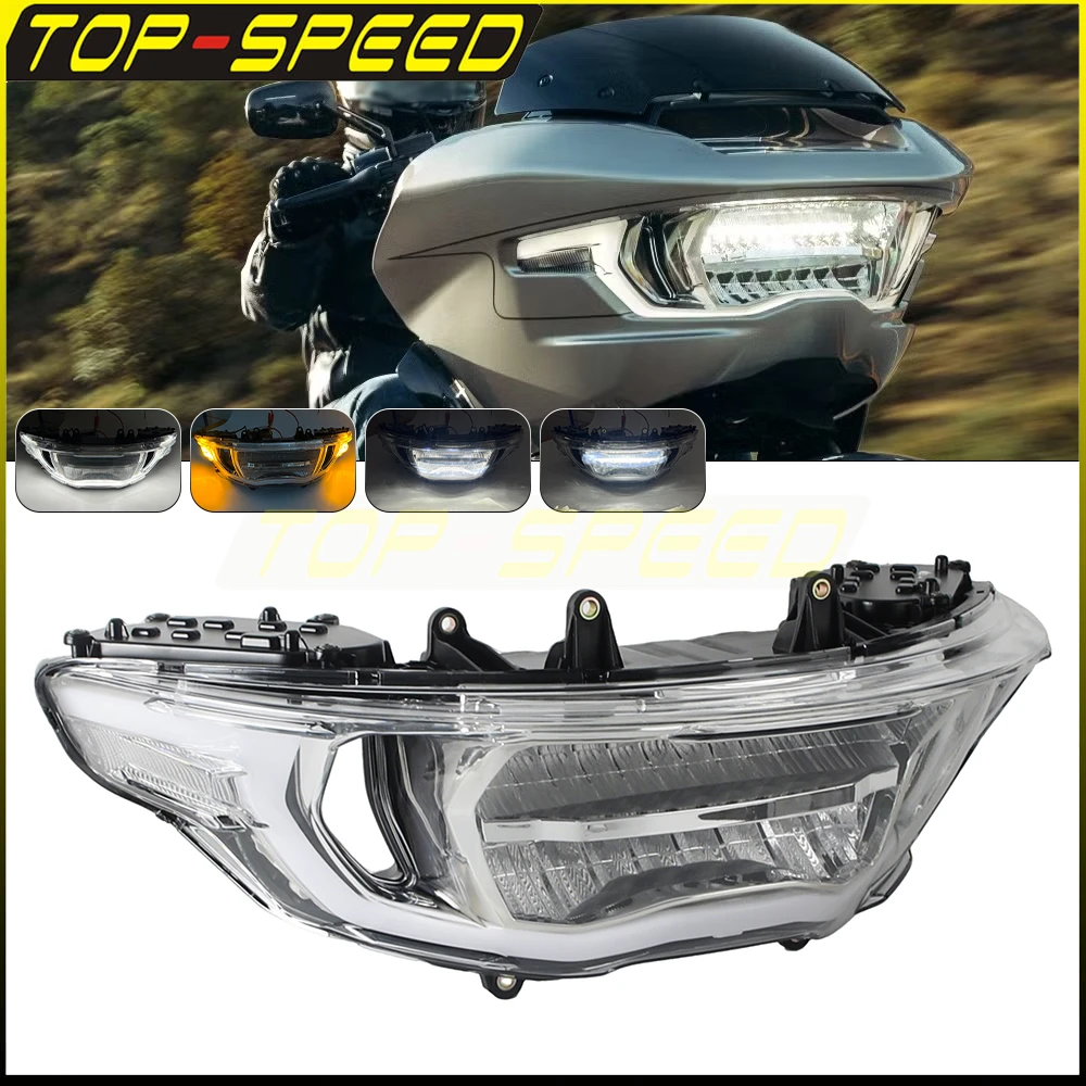

Motorcycle LED Front Headlight Assembly For Harley CVO Road Glide FLTRXSE 2023-2026 ST FLTRXSTSE 2024-26 Road Glide FLTRX 24-26