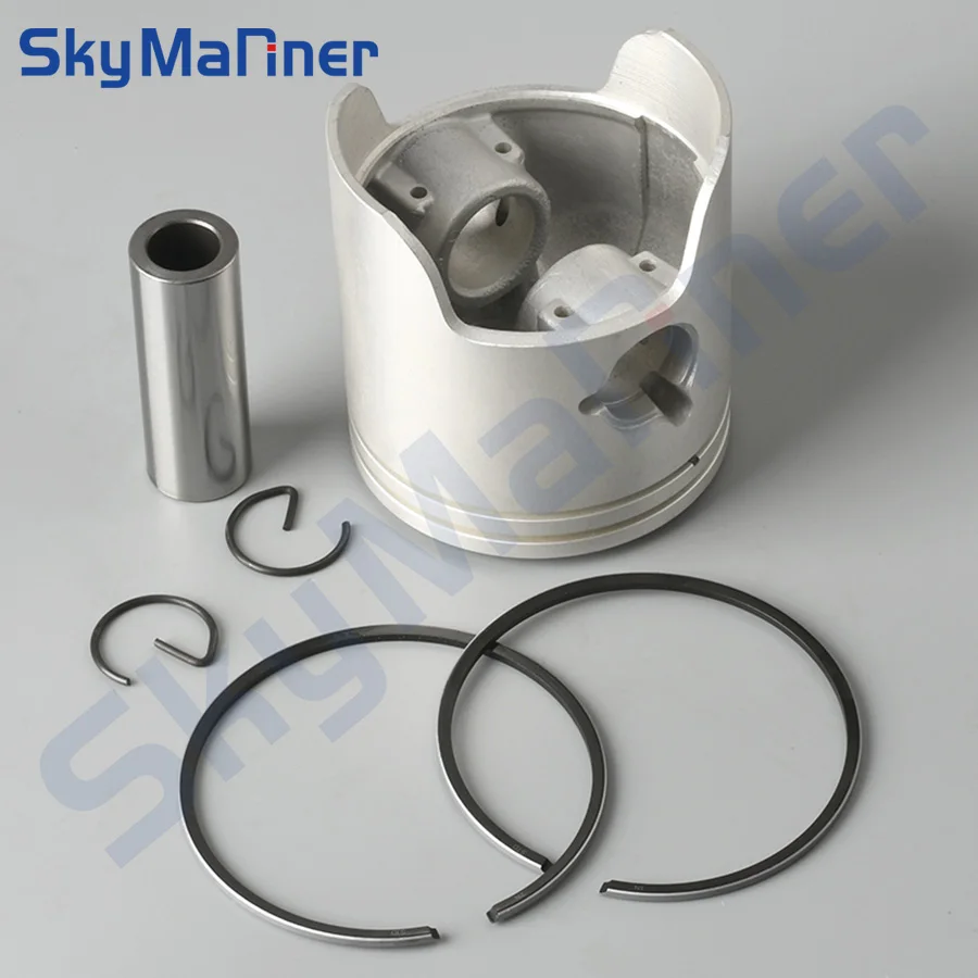 6K5-11635 6K5-11601-12-00 Piston Set (0.25MM O/S) For Yamaha Outboard Motor 2T 60HP 6K5-11635-03-00 6K5-11601-12 72.25MM