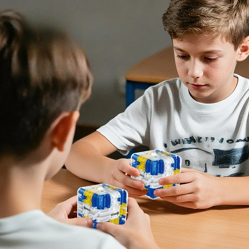 3D Doolhof Magische Kubus Fidgeting Speelgoed Kinderen Labyrint Creatieve Puzzel Intelligentie Kubus Logisch Denken Anti Stress Educatief Speelgoed