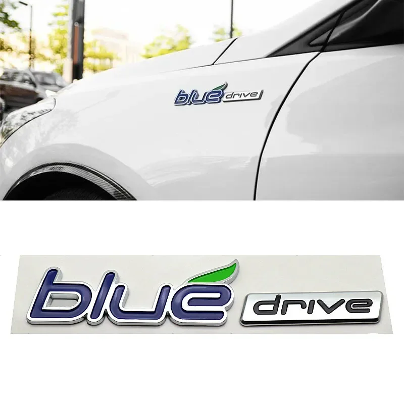 ABS Car Body Emblem Rear Trunk Badge Sticker for BLUE Drive Accent i10 h1 Trajet Sonata Getz Tucson Lafesta Kona Avega