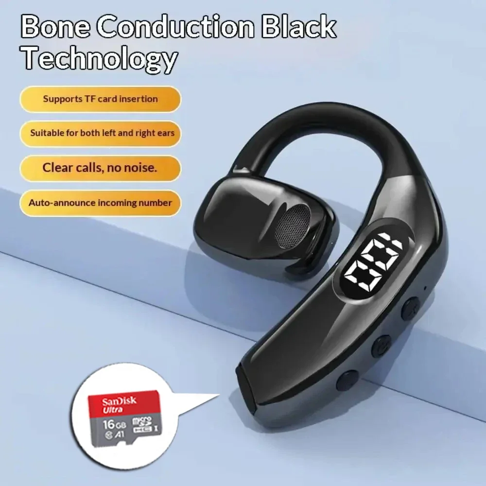 Wireless Bluetooth Headphones With Microphone Earphone Support TF Card AI Intelligent Noise Cancelling Handsfree Talk Headset