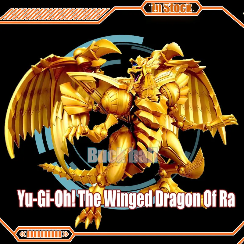 Original Yu-Gi-Oh! Anime Figrue Bandai The Winged Dragon Of Ra Action Figurine Assemble Model Collection Gyptian God Statue Toys