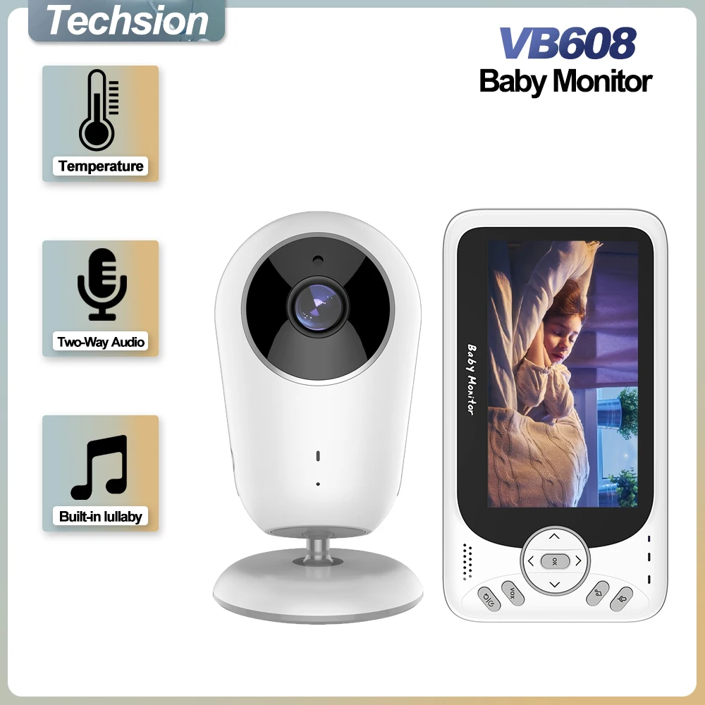 

VB608 Wireless Video Baby Monitor 4.3 Inch Sitter Portable Baby Nanny IR LED Night Vision Intercom Surveillance Security Camera