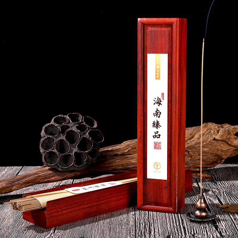 Hainan Zhenpin Agilawood Stick Home Indoor Long-Lasting Old Materials High-Order Collection Gift Box Gift