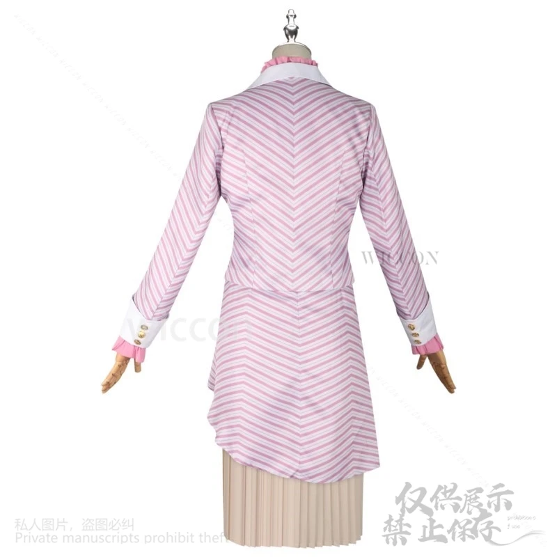 Anime Glinda Cosplay Wicked Movie Cute Pink Dress Uniform Suit Wigs For Woman Girls Halloween Christmas Roleplay Cos Customized