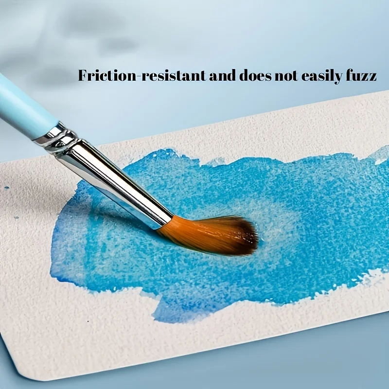 50 Stück Packung, Premium 300GSM Aquarellpapier mit Hochwertiger Textur für Professionelles Malen, Dickes Skizzenpapier Geeignet für – Detail 5