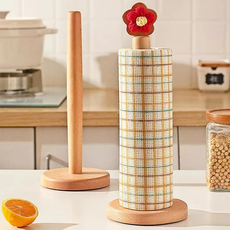 

Kitchen tissue rack vertical disposable lazy rag rack non-punching roll paper holder