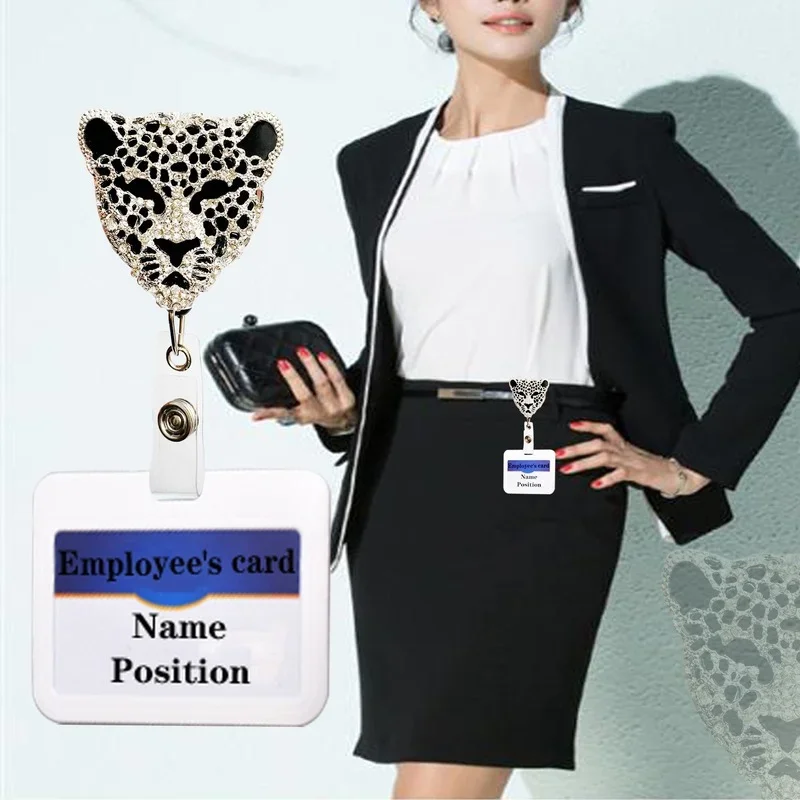 Imagem -03 - Voltar Clip id Nome Badge Holder 360 ° Rotativo Abelha Girassol Butterfly Design Reel para Enfermeira Staff Work Pass Card Tag