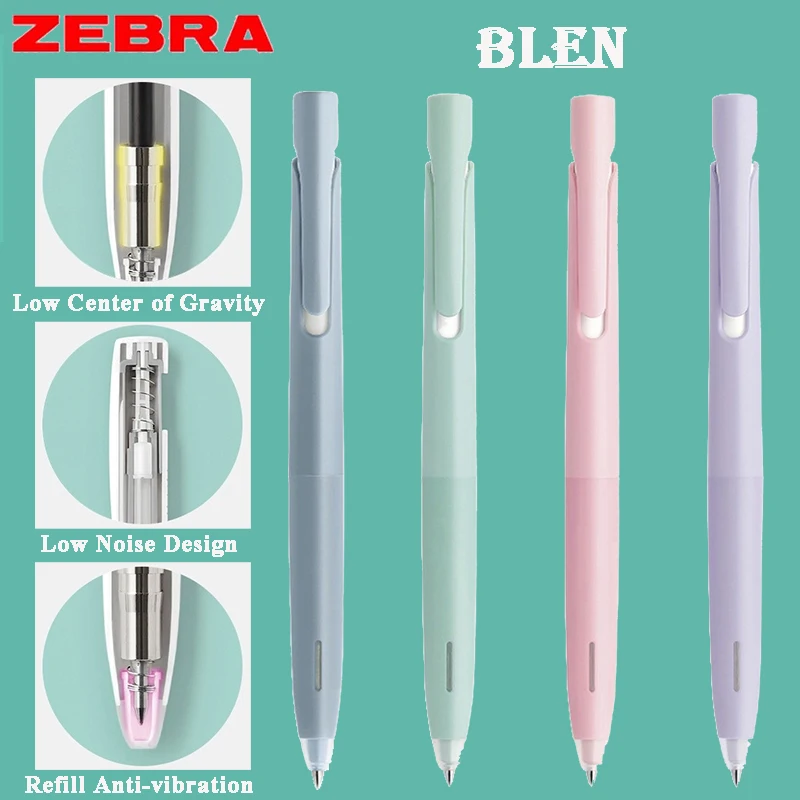 

New Color ZEBRA JJZ66 Ballpoint Pen BLEN Low Gravity Quick-Dry Smooth Writing Gel Ink Pens Japan Imported Office School Supplies