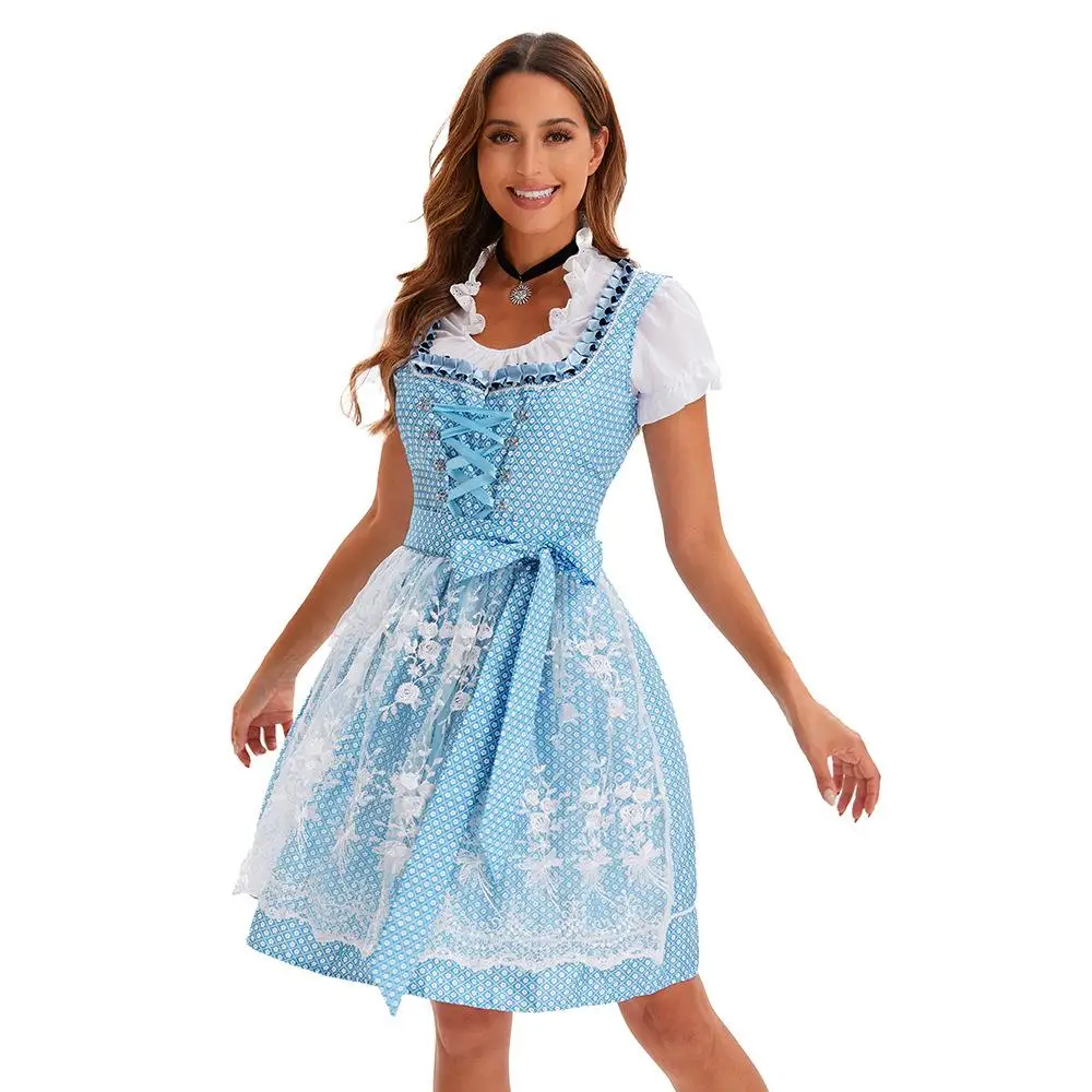 

Черная короткая куртка-жакет с принтом для пивного фестиваля, женская этническая одежда, сценический костюм, осенний, без бренда, зарегистрированный товарный знак