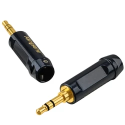 Hi-end 3.5mm Plug Gold Plated Copper Audio Stereo Connector Plug for Aux Cable Headphone Car