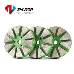 Z-LEAP 3 Inch 1pc Grit 30 Metal Bond Diamond Floor Grinding Discs Polishing Pads for Concrete Stone