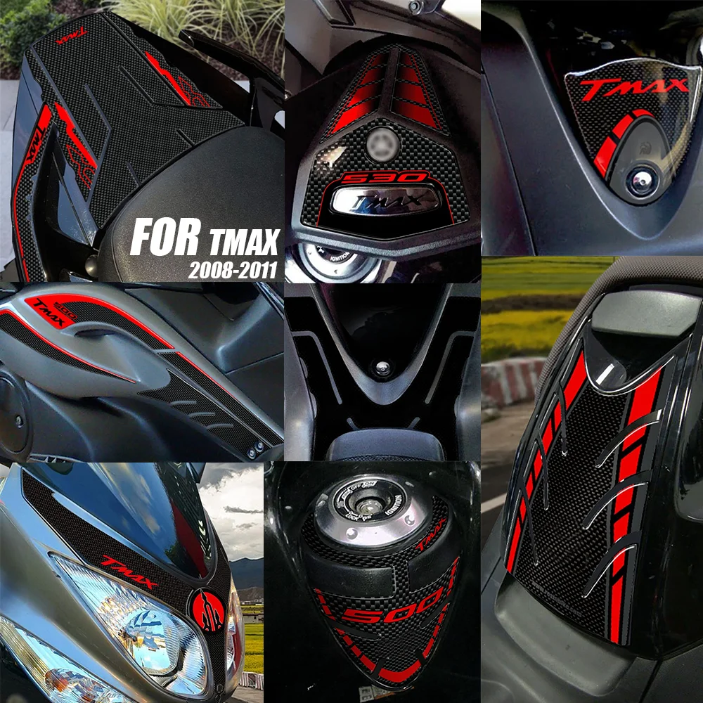 

Motorcycle Accessories Waterproof Protective Sticker 3D Epoxy Resin Protective Sticker FOR tmax 2008-2011