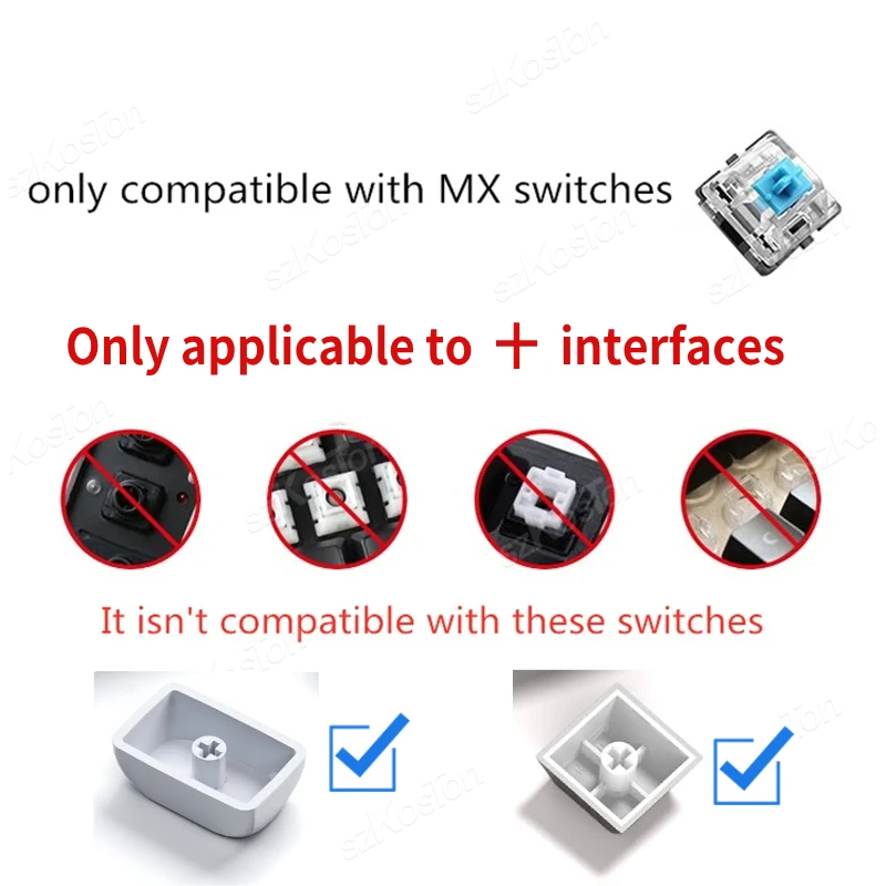 115 أغطية مفاتيح شفافة كريستالية شفافة لامعة من خلال أغطية لوحة المفاتيح لمفاتيح Mx لوحة المفاتيح الميكانيكية للألعاب فقط أغطية المفاتيح