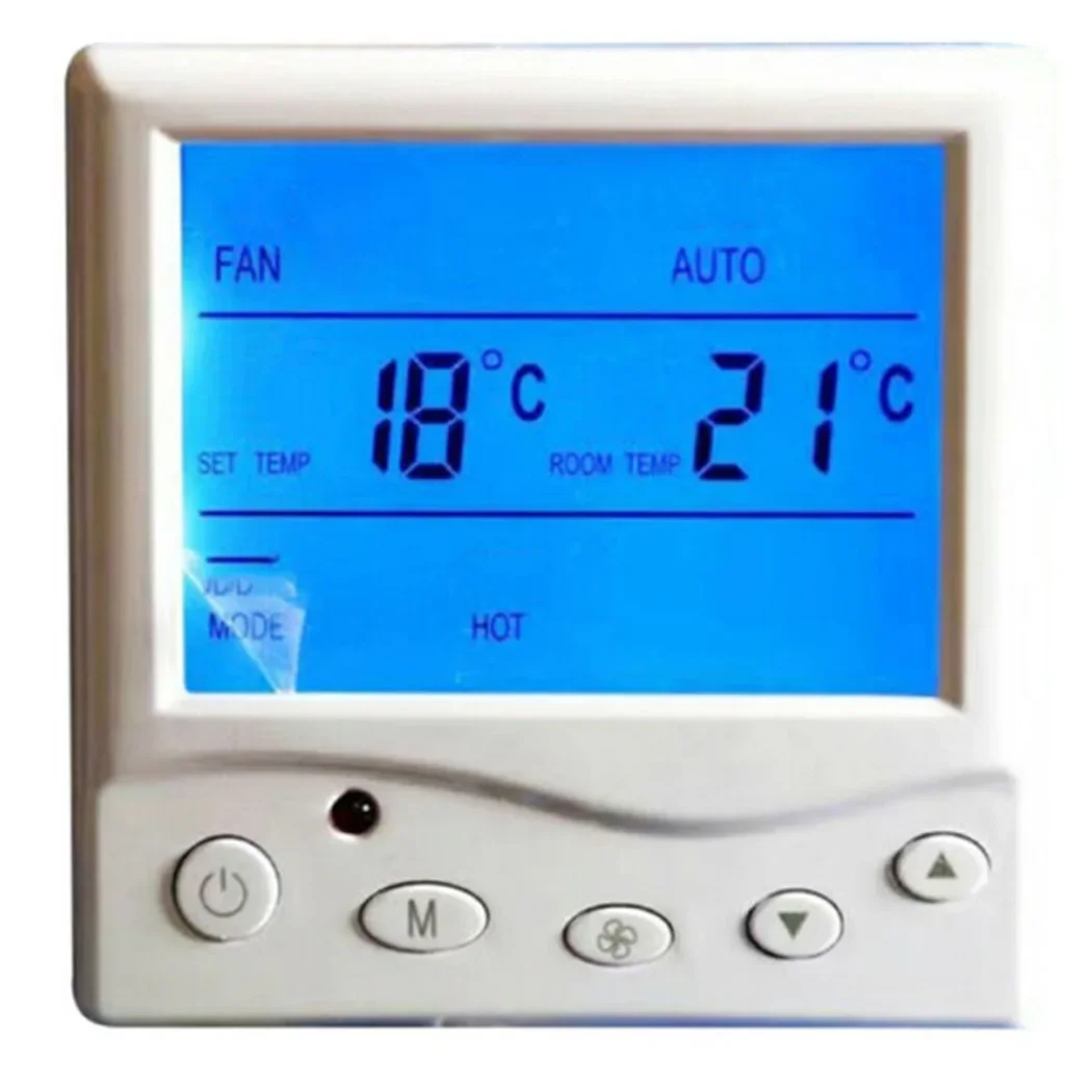 Programmable Thermostat for Flame Retardant 220V Indoor Floor Heating LCD Display ABS Material (85 characters)