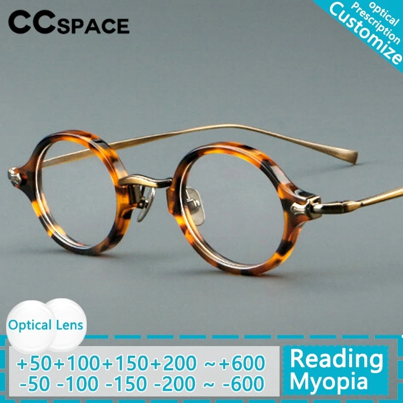 

Высококачественные очки для чтения в стиле ретро, мужские очки из ацетатного волокна с леопардовым принтом, женские антибликовые очки для дальнозоркости по индивидуальному заказу по рецепту