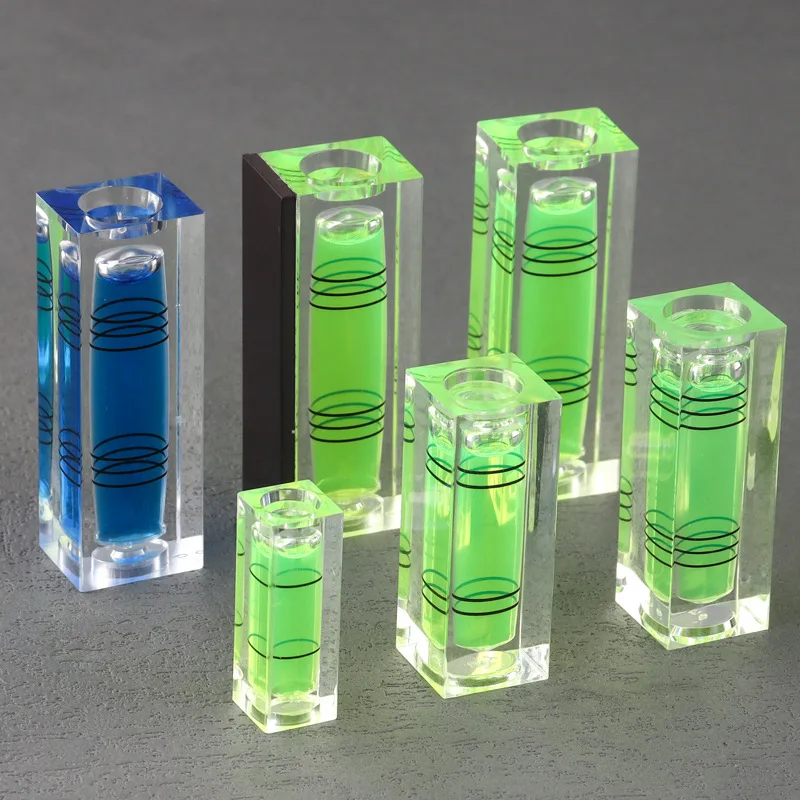 10 Pcs Square Bubble Level Green Water Spirit Level Measurement Instrument Level Survey Tool Nivel Burbuja