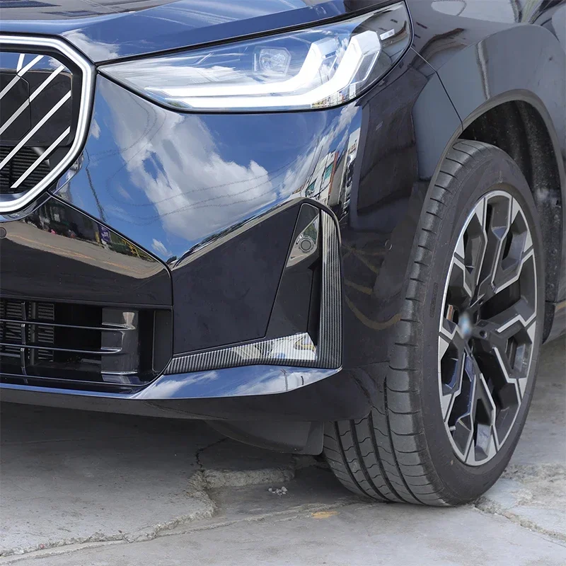 

Suetlcoity For BMW X3 G45 2025-2026 ABS Carbon Fiber Car Front Rear Bumper Windblade trim Sticker Car Accessories