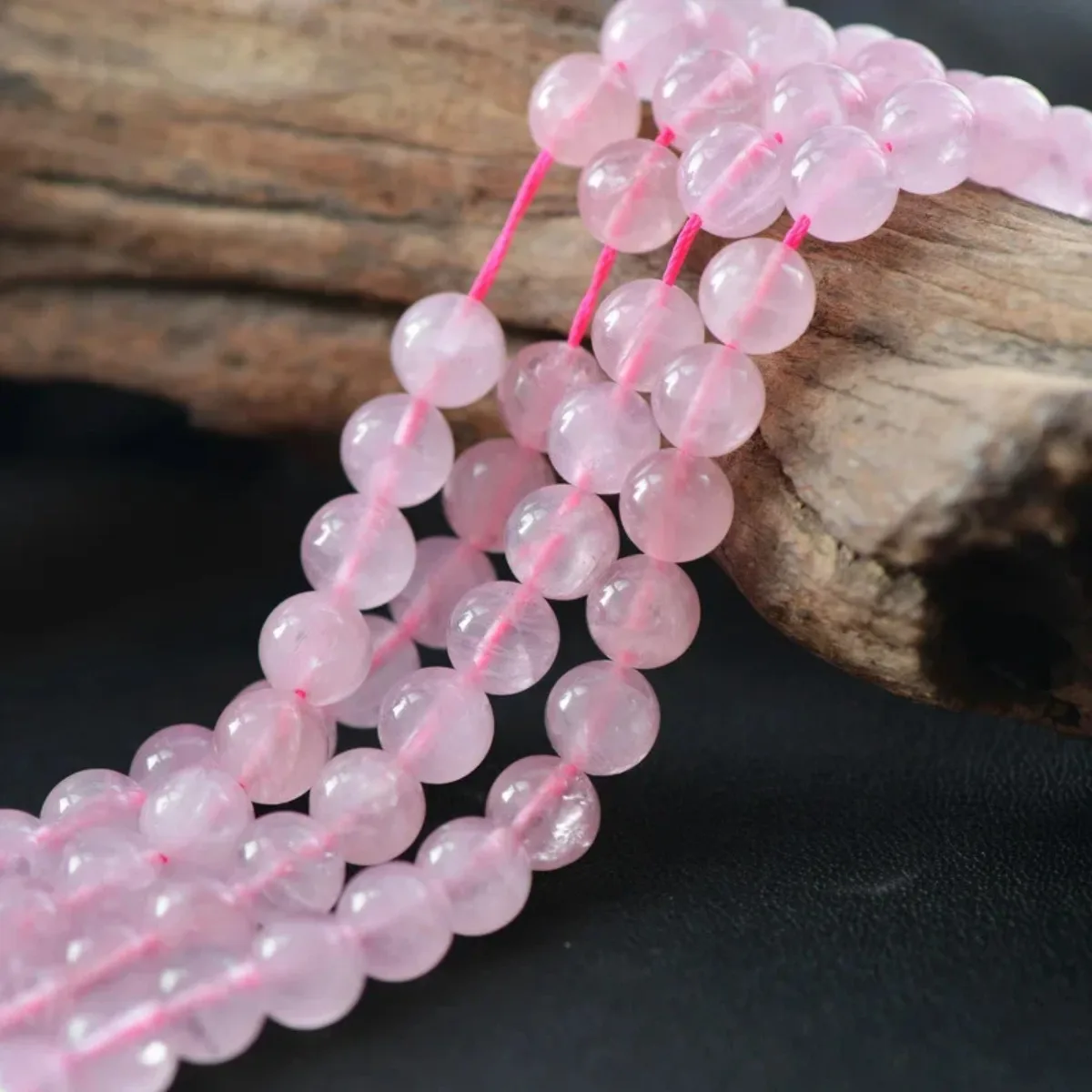 

Natural Brazil Rose Quartz Beads NOT Dyed 2mm-14mm Smooth Polished Round 15 Inch Strand