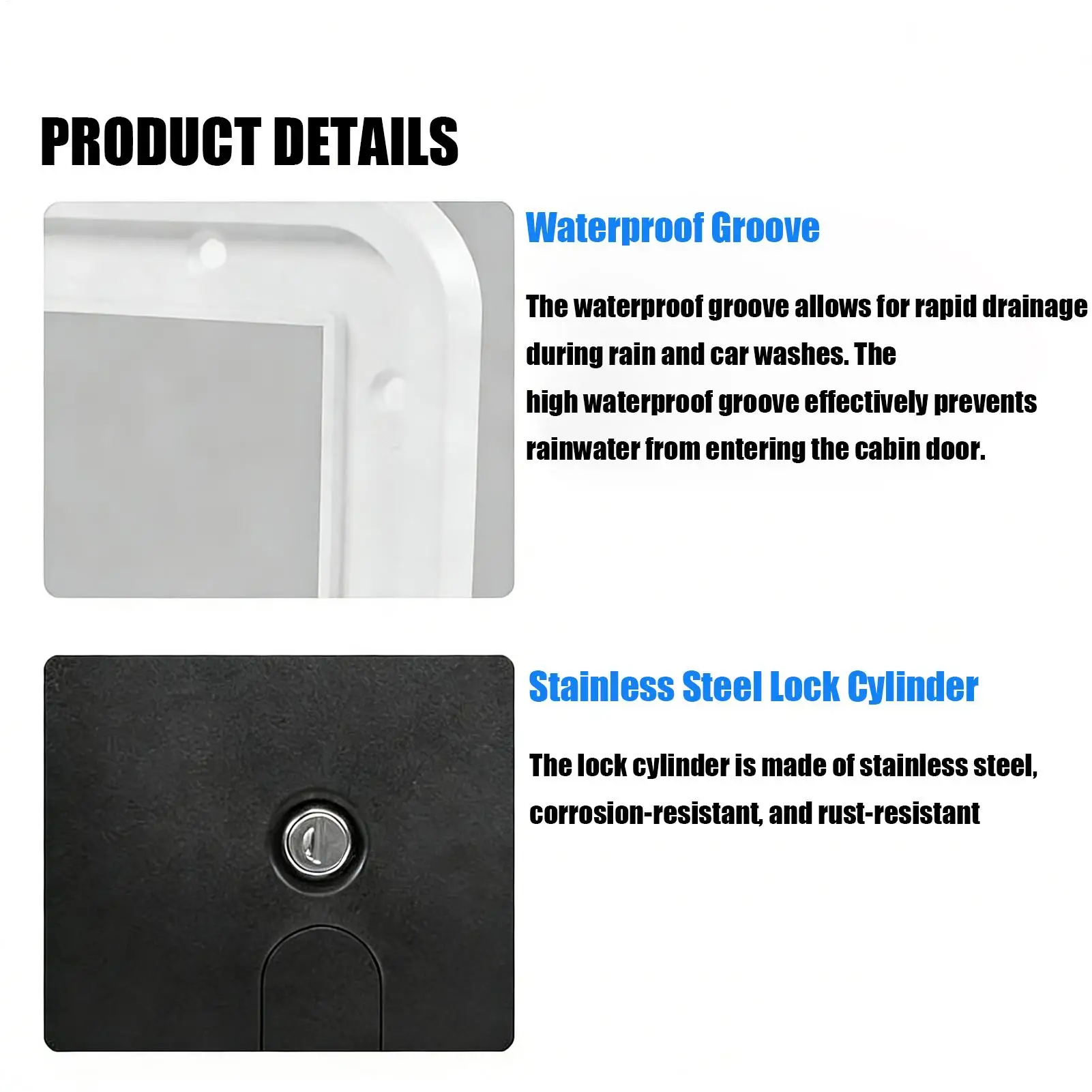 RV Power Cord Access Door Camper Compartment Cover Rv Access Door Cable Hatch For Inspection Port Floor Cable Indoor Vehicles
