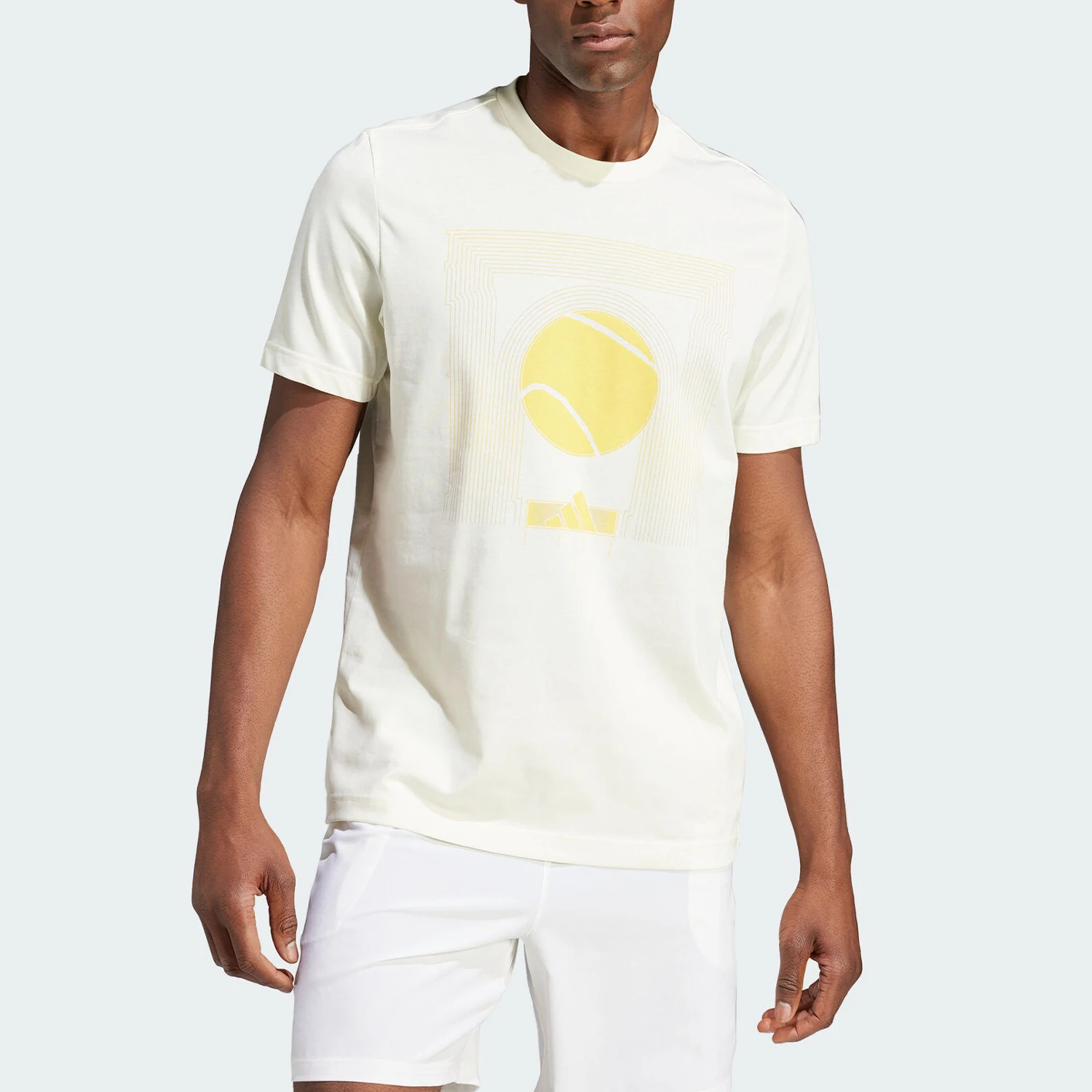 

Adidas genuine Summer New Men's Breathable Round Neck Printed T-shirt IS2414