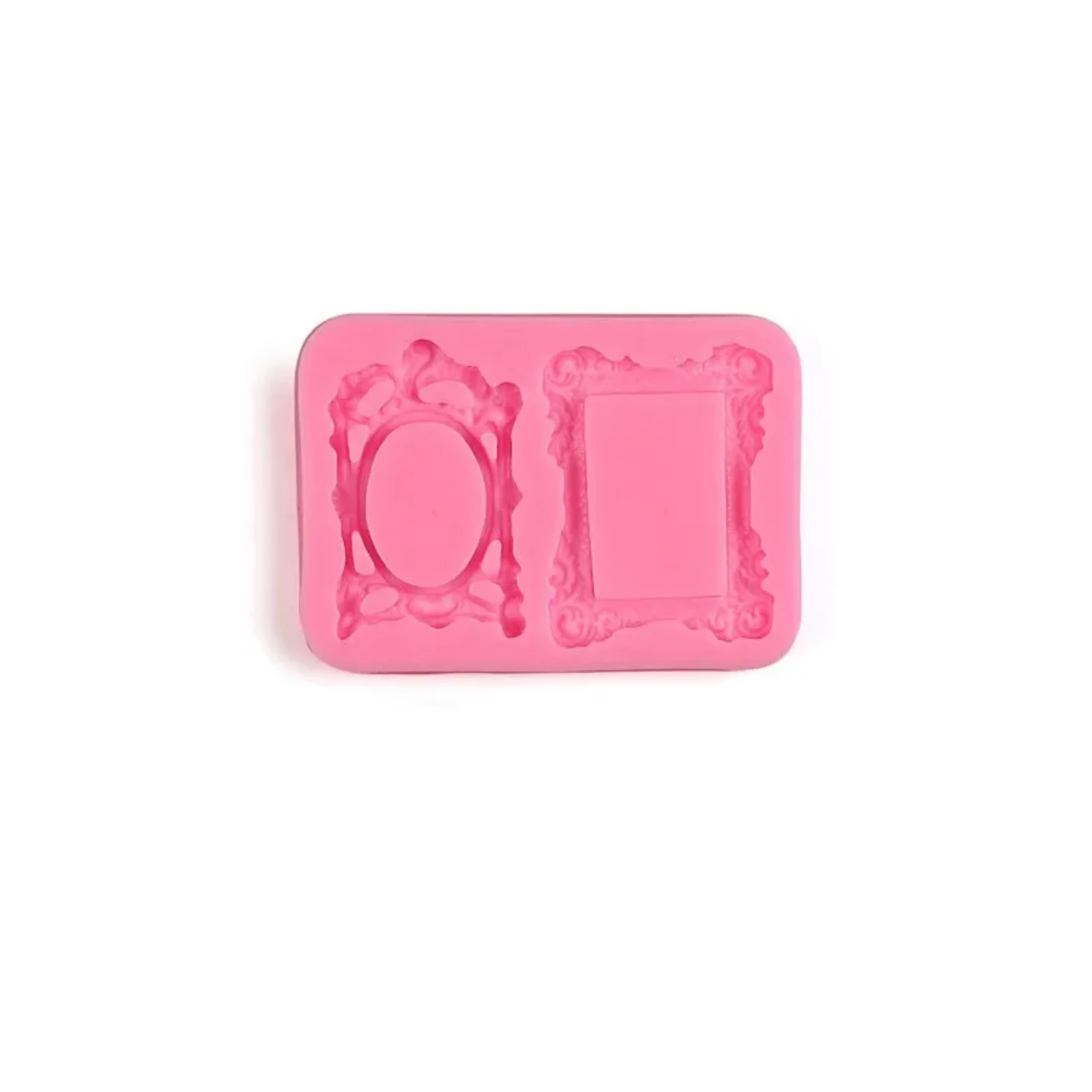 Relief Photo Frame Silicone Mold Fondant Cake Chocolate Cookie Pudding Decoration Dessert Pastry  Supplies Baking Tools