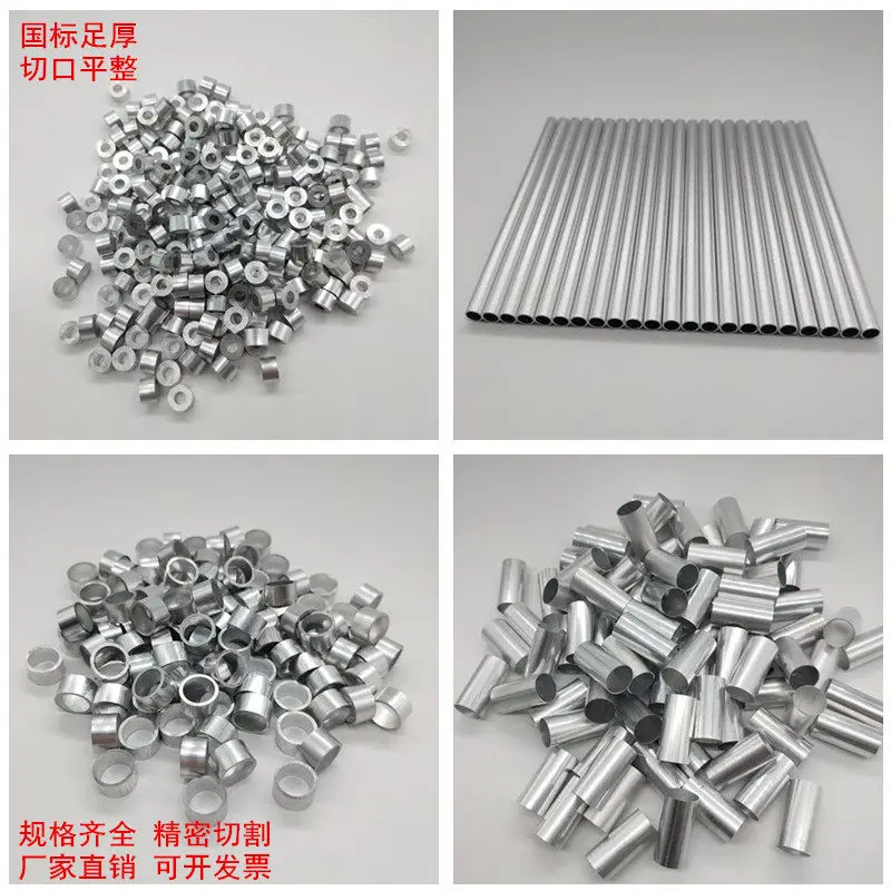 50Pcs 6063 Hollow aluminum tube 6061 Aluminum alloy hard round tube, thin-walled fine-drawn capillary tube 3 4 5 6 7 8 9