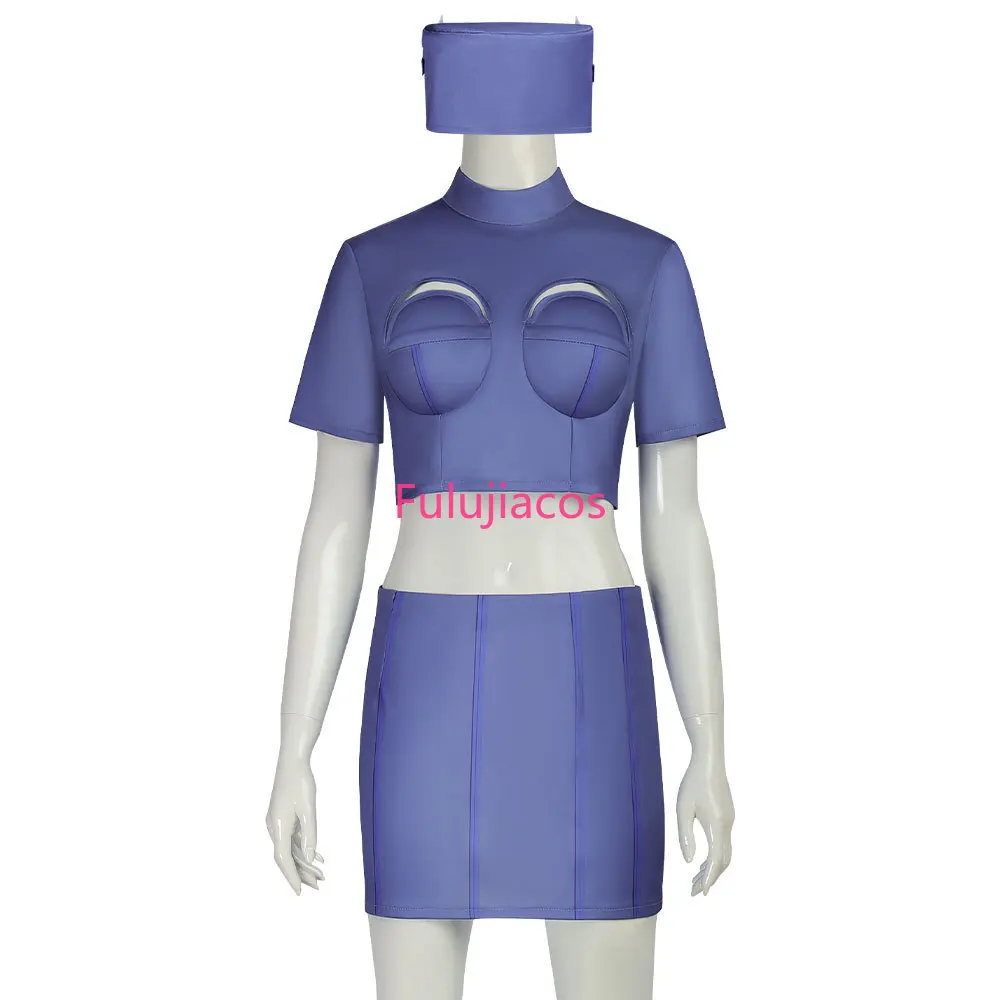 

Leeloo Cosplay Costume Vintage Airline Stewardess Outfit Dress