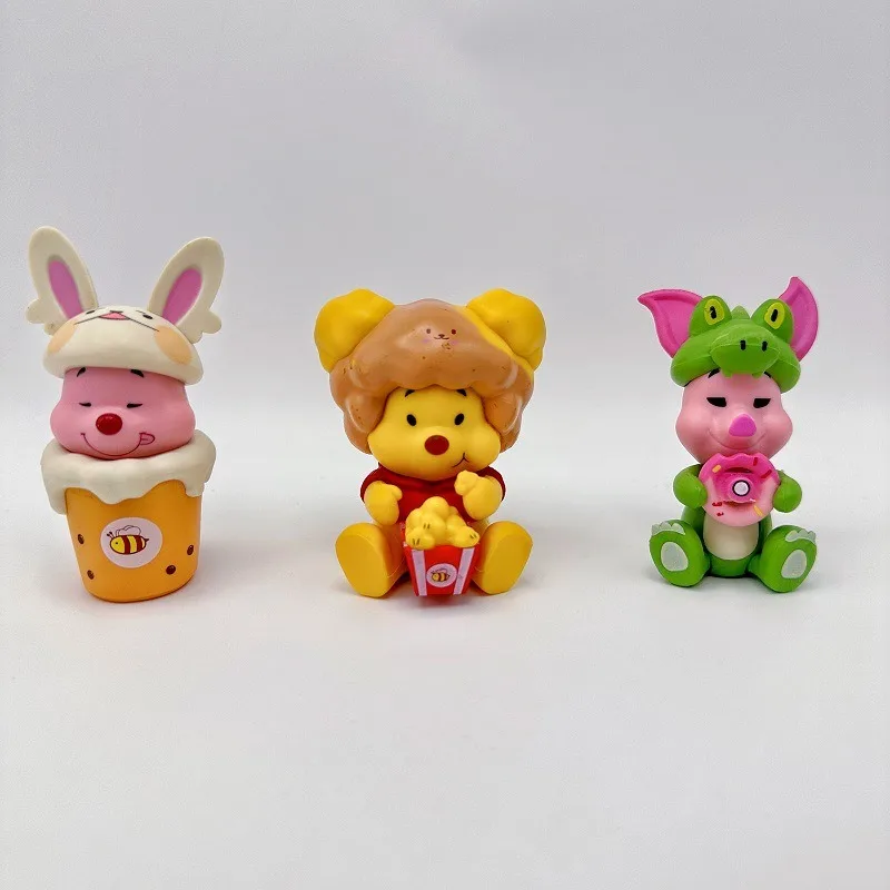 Pop 6 stks/set Disney Anime Winnie De Poeh Iejoor Knorretje Actiefiguren Versie Pvc Desktop Model Decoratie Verjaardagscadeau 9 cm