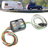 Convertidor de luz trasera para remolque, dispositivo alimentado de 3 a 2 cables, Material plástico de rendimiento estable, accesorios para autocaravanas