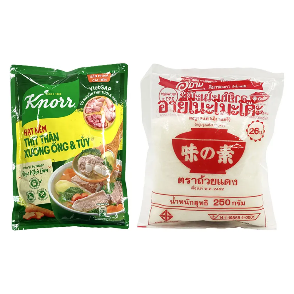 Knorr Hot Net Tuti 170g / Ajinomoto Ácido L-Glutámico Sódio 250g Condimento Msg (Glutamato monosodico)