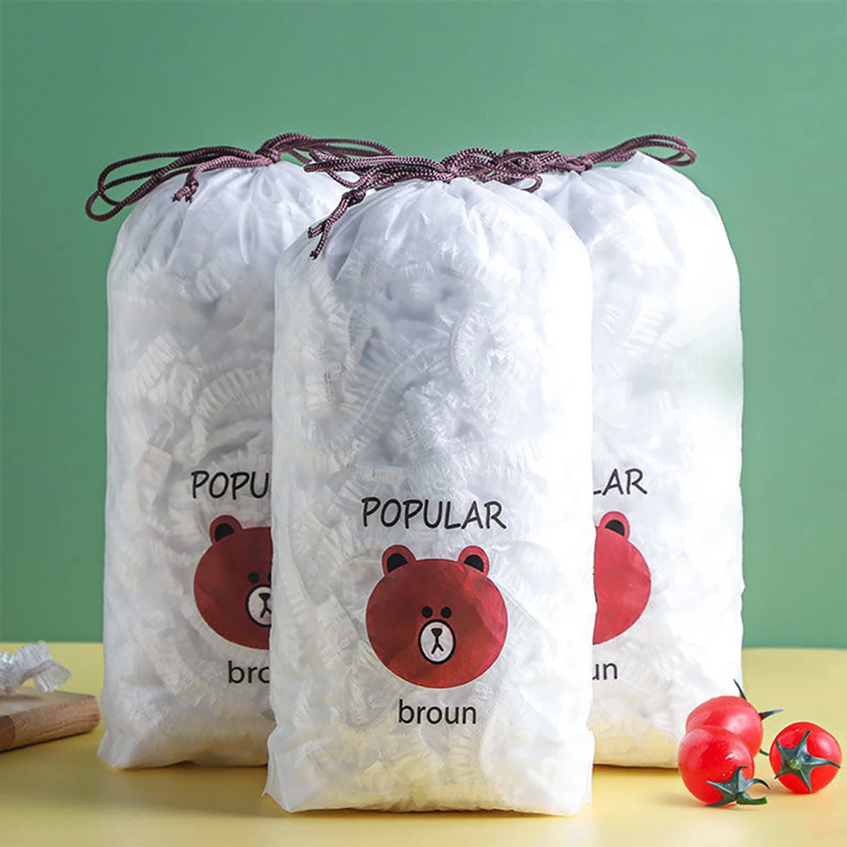 100 unidades de cubiertas reutilizables para alimentos, bolsas de almacenamiento para cuencos, tapas elásticas de silicona para platos, cubiertas de plástico para frutas de cocina, selladores para mantener la frescura.