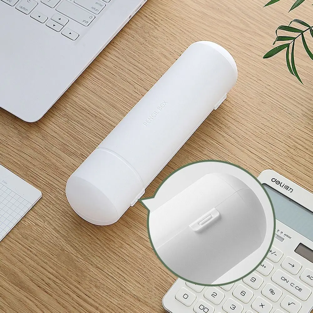 Durable Mini Pencil Case Cute Simple Pen Box Waterproof Large Capacity Stationery Storage Bag Student