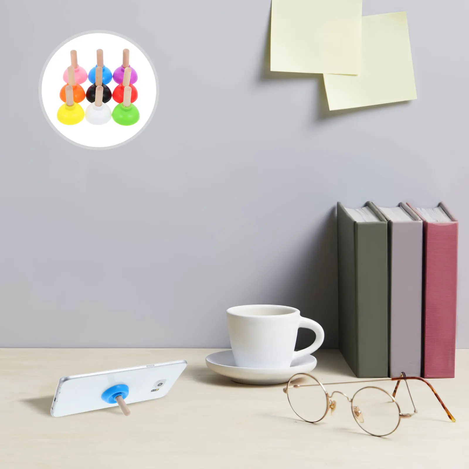 

9pcs Trick Props Realistic Mini Plunger For Stage Performance Prank Magician Tools Kids Party Gag Gift Interactive Fun