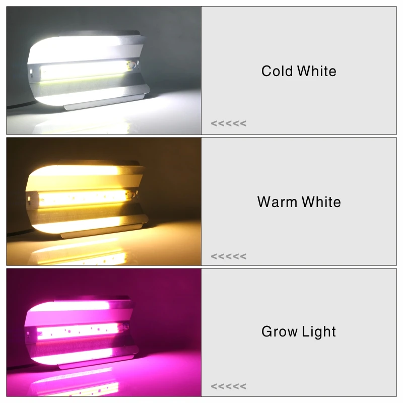 Imagem -03 - Chip Cob para Luz de Inundação Lâmpada Led Full Spectrum Grow Light Holofote Branco Frio e Quente Legumes 220v 30w 50w 80w