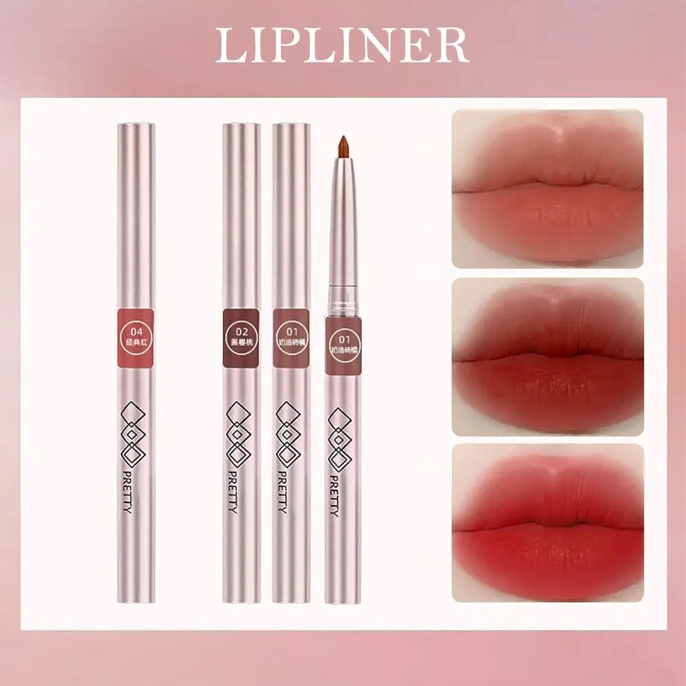 Ruota Lipliner Impermeabile Duraturo Idratante Opaco Contorno Penna Affascinante Matita Labbra Cosmetici Rossetto Lip Line Co N2Z1