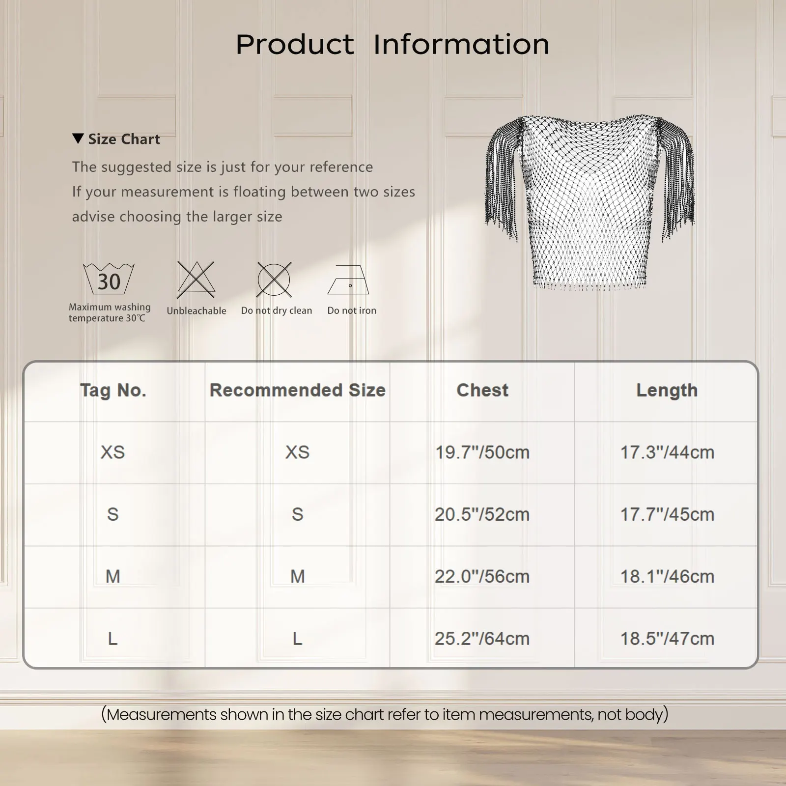 Womens Shiny Diamond Hollow-out Visnet Tops Sexy Fashion Fringe Shirt Top Nachtclub Muziekfestival Rave Party Danskostuum