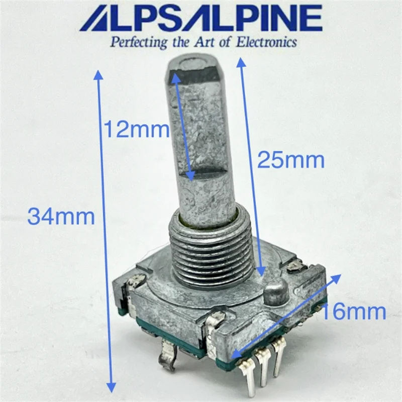1 PCS ALPS EC16 encoder with smooth hand feel, 3-pin Malanshi AV amplifier shaft length of 25mm
