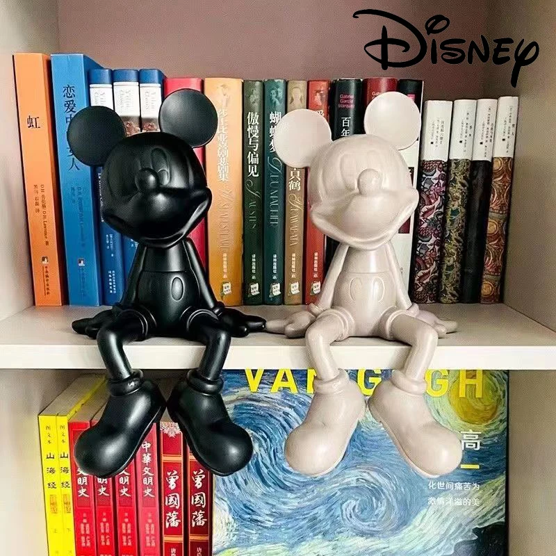 Disney Grote Mickey Mouse Zittende Hars Beweegbare Standbeeld Serie Model Standbeeld Pop Huis Woonkamer Decoratie Collectie Pop