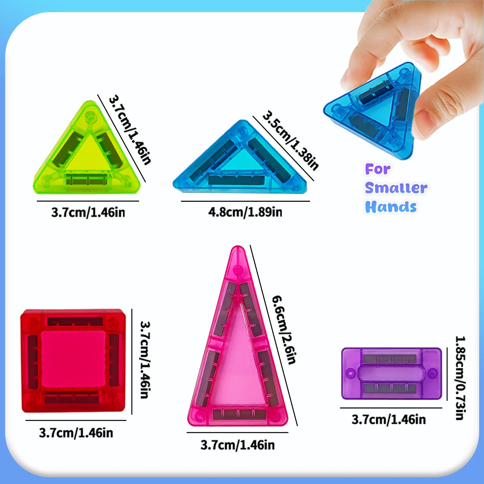 Bloques Magnéticos Mini, Juguete Magnético, Juguete Infantil Ideal para Viajes con Caja de Hierro, Apto para Regalos de Cumpleaños y Festivos