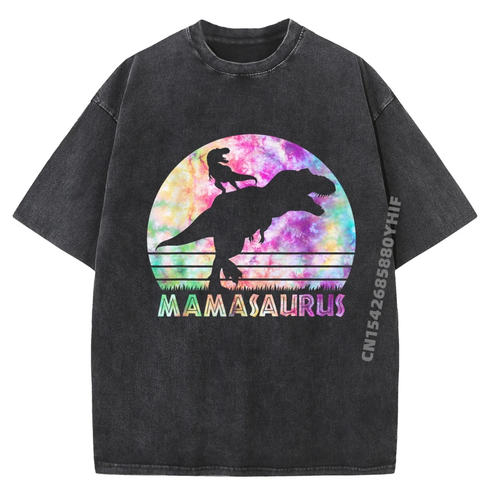 

Mamasaurus Tie Dye Закат Забавный Динозавр Мать Мужская Дизайнерская Футболка Мужская Мода Стираная Одежда Подарок На День Рождения