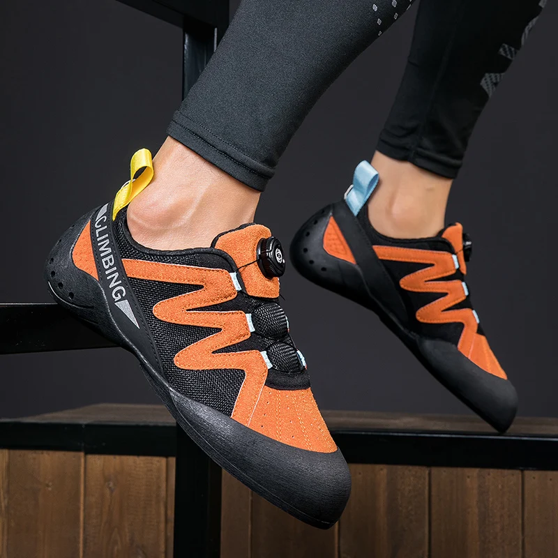 أحذية تسلق الصخور عالية الجودة للمراهقين خفيفة الوزن لتسلق الأماكن المغلقة أحذية رياضية للمبتدئين غير قابلة للانزلاق لتسلق الصخور في صالة الألعاب الرياضية #4