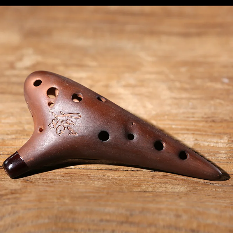 Ocarina de cerámica de tono Alto, accesorios de instrumentación Musical profesional, 12 agujeros, AC Legend, Tapion