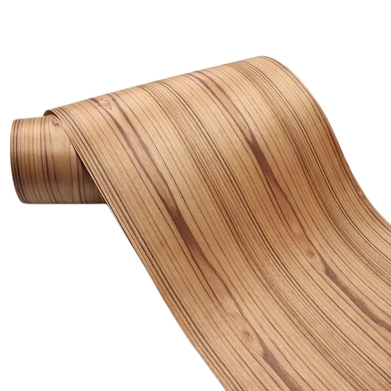 Natural Teak Grain Veneer, 0.3mm, 250x58cm, For Display Table Surface Veneering & Cabinet Veneering.(Backing Non-woven Fabric)