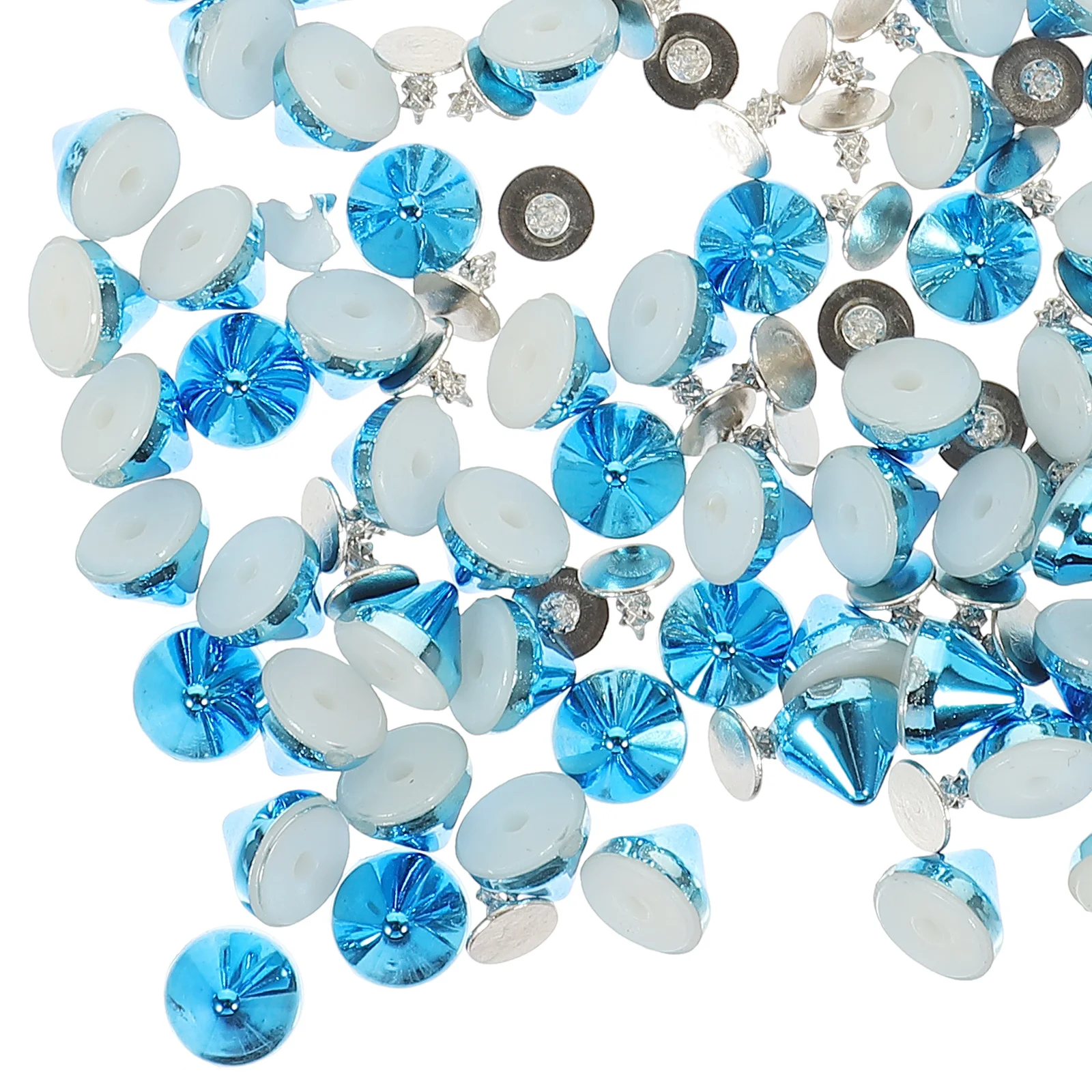 

100Pcs Durable Anticorrosive Rivets Unique Shape Punk Craft Studs DIY Clothing Bag Shoes Accessories Rivet Kit