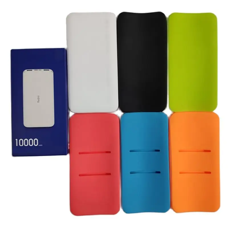 Capa protetora de silicone anti-queda para redmi 10000mah power bank capa de proteção completa telefones power bank acessórios