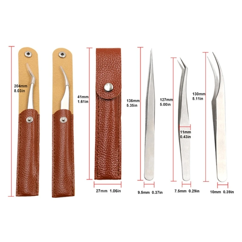 Pinzette in acciaio inossidabile per l'elettronica Sodlering Jewelry Watch Making Tool Dropship