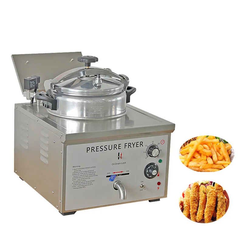 Commercial Pressure Fryer Electric Frying Chicken Machine /Deep Fryer Pressure Cooker For French Fries Chicken Food