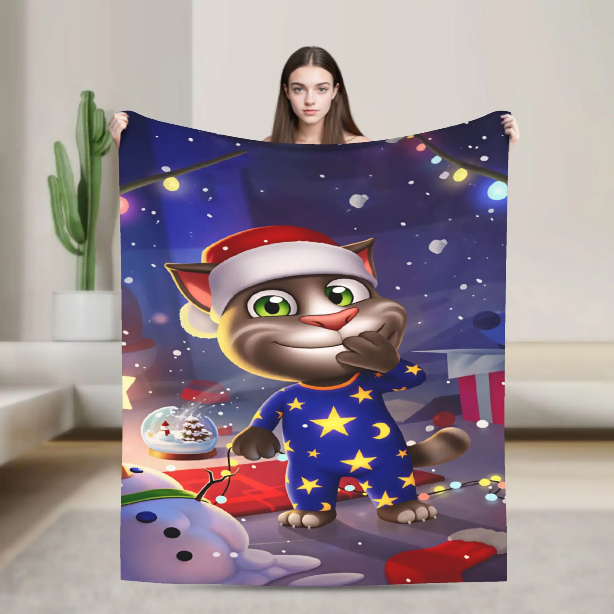 Game T-Talking T-Tom And F-Friends Blanket  For Couch Chair Sofa Bed Super Warm Custom Quality Bedspread Gift